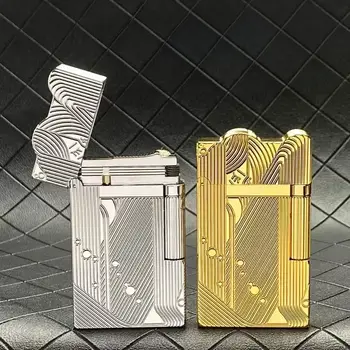Kreativní petrolejový zapalovač s motivem mořské panny, klasický mosazný materiál, ostrý zvuk, boční posuvné zapalování, vynikající dárek pro muže 8 nejlepší prodej Zapalovač Kuboy - №6