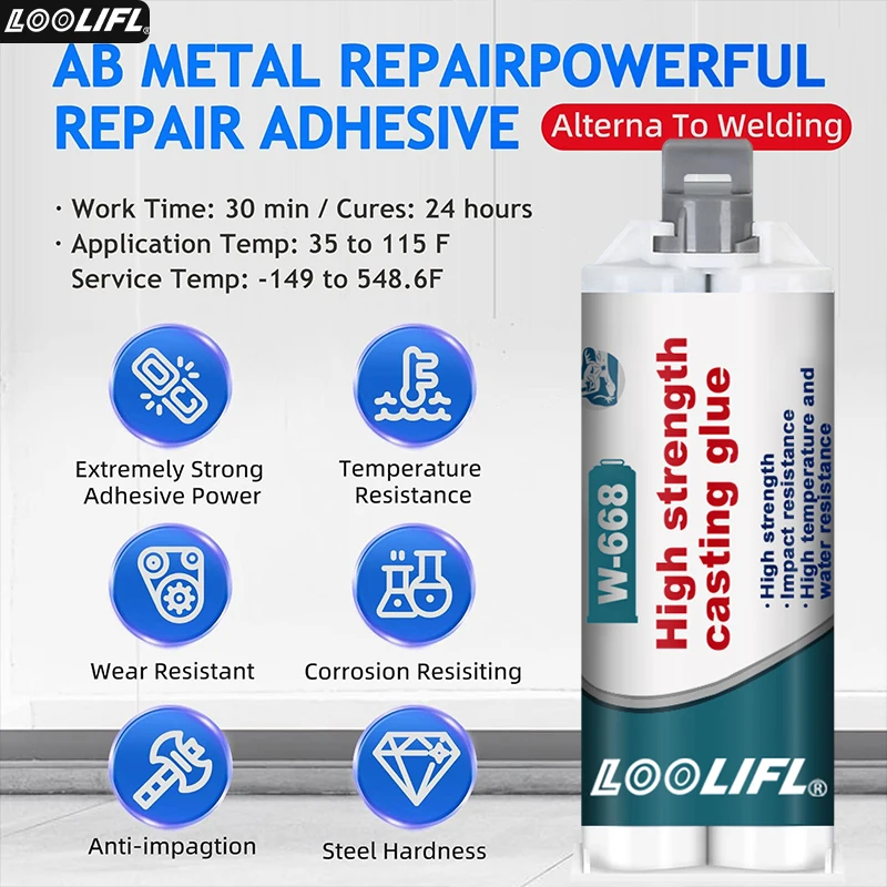 Powerful Ab Glue, Its Adhesive Strength Surpasses Welding, It Is Resistant to High and Low Temperatures, Anti-Corrosion, Waterproof, and Has Strong Adhesion, Easily Meeting Various Scene Needs, and Is a Cost-Effective Choice.