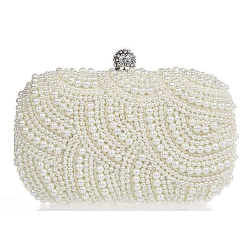

Exquisite Single-sided Clutch Bag Fashionable And Versatile Oblique Span Bag PU Pearl Crossbody Clutch - Exquisite & Fashion Bag