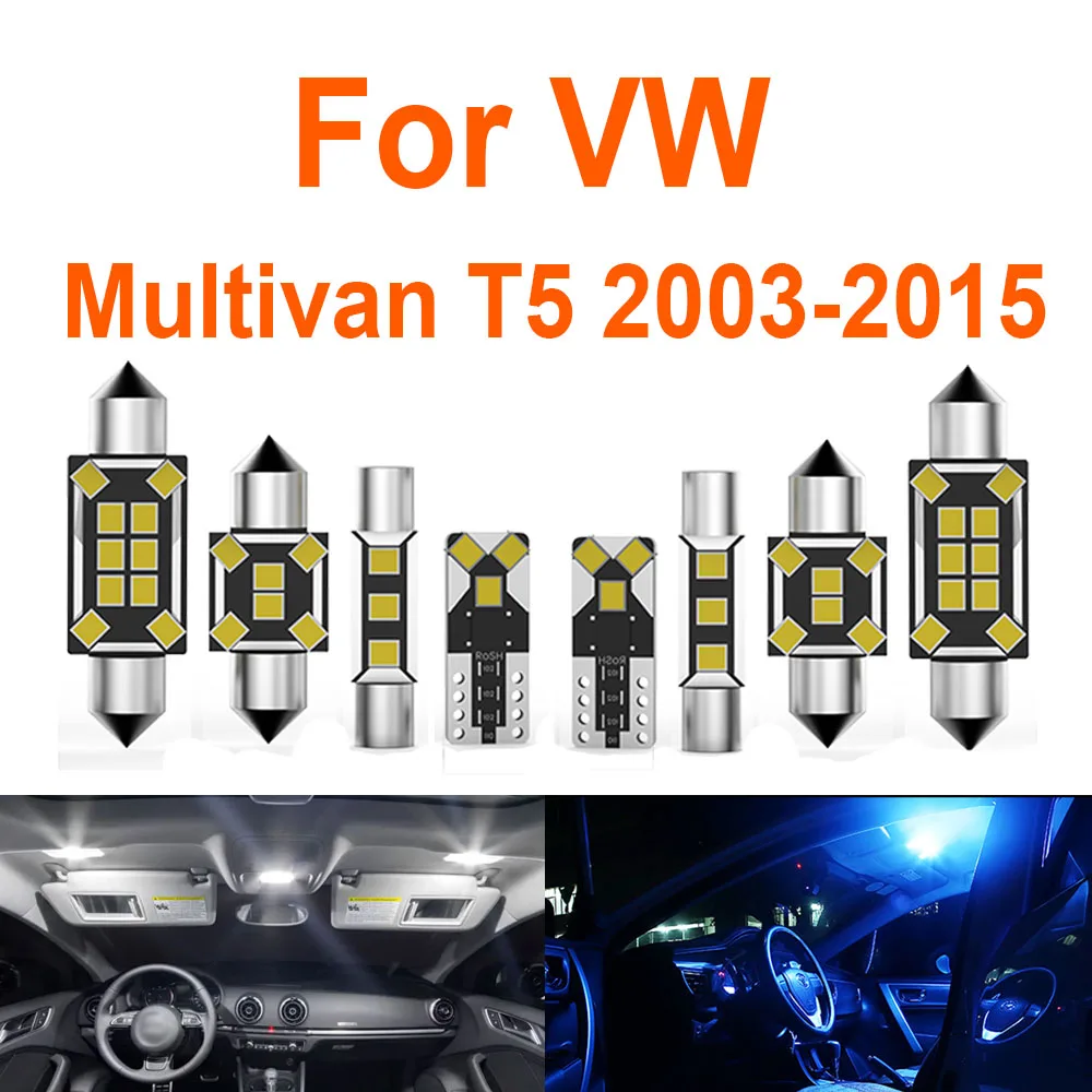 

Abright 16 шт. для VW Volkswagen Multivan T5 2003-2009 2010 2011 2012 2013 2014 2015 автомобильный светодиодный внутренний светильник аксессуары Canbus