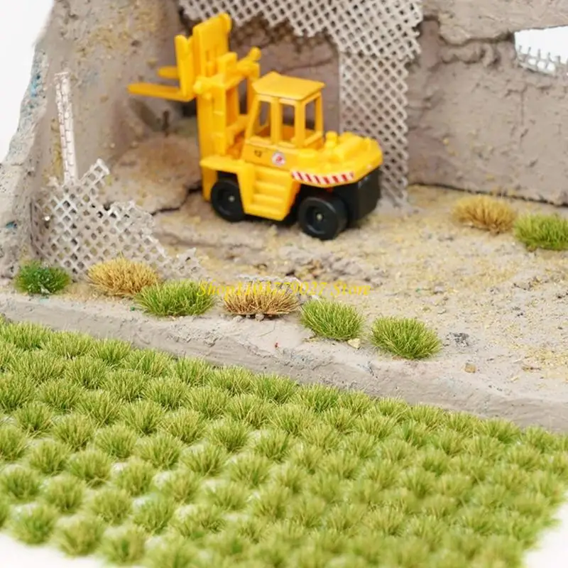 C4DF Miniature Landscape Grass Tufts Model Accessories DIY Railway Scenery Building