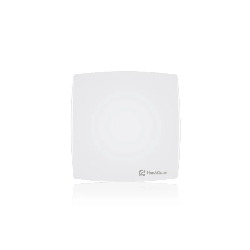 Hon&Guan 4 Inch Wall Window Mounted Exhaust Fan Designed with Ultra-Thin Front Panel or Grille Home Use