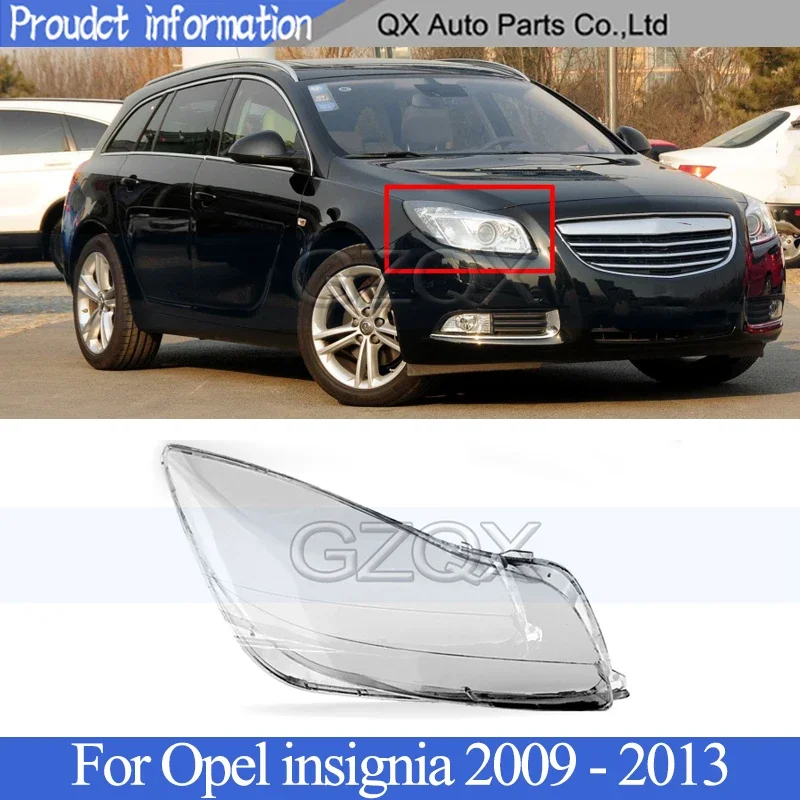 

CAPQX 10PIN Xenon Front bumper headlight Cover For Opel insignia 2009-2013 head lamp Glass Head light Headlamp Lens