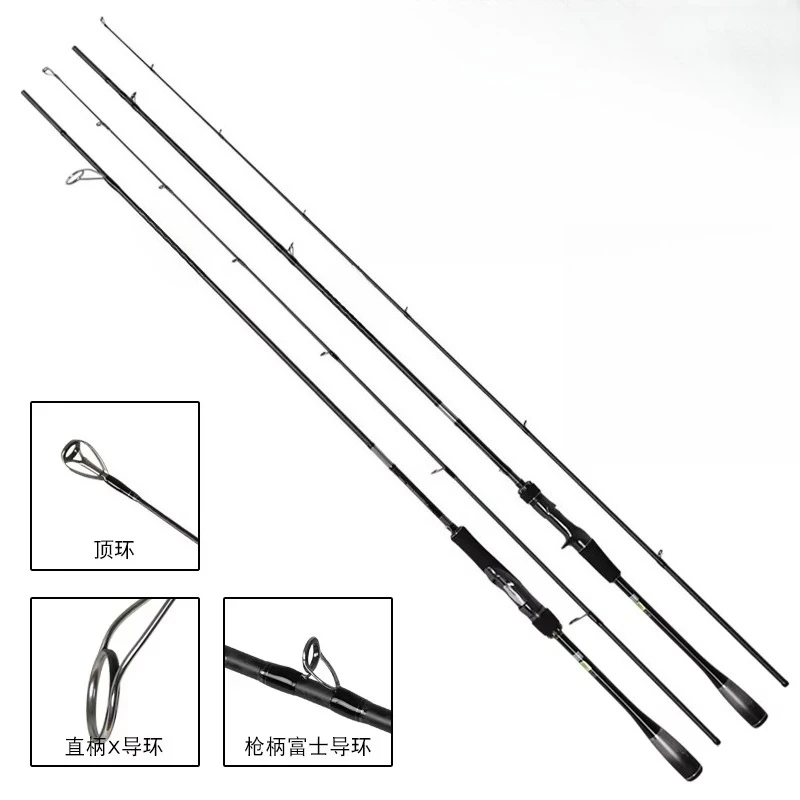 

Casting Lure Fishing Rod Fuji Guide 2.29m-3.66m 2 Section Parts M/ML/MH Carbon Fishing Rod Light Weight