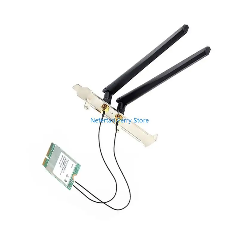 

A9BD Fast Speed MT7922 WiFi 6E Networking Adapter M.2 Triple Band 6GHz/5GHz/2.4GHz Wireless Card