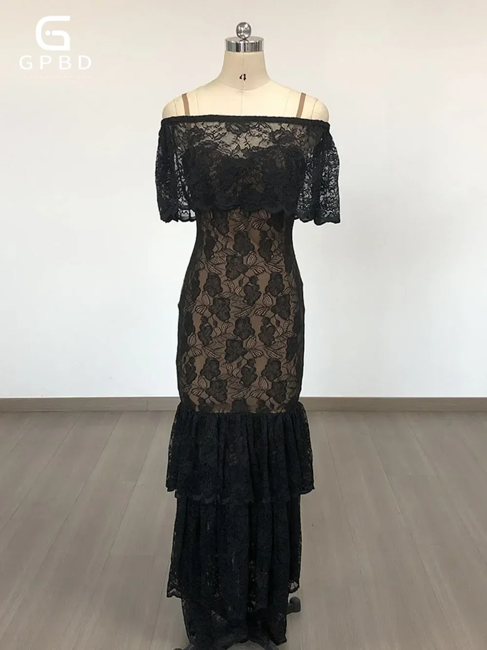 Multiple Ways To Wear Maxi Dress With Detachable Lace Edge Design For Celebrity Evening Party Gowns Sexy Long Vestidos