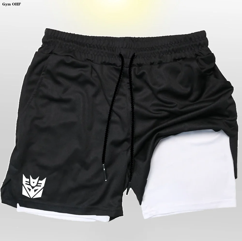 Badminton Tennis Men's Double layer shortsSummer Sport Gym Breathable Quick-DryingOutdoor Running Clothing Fitness Casual shorts