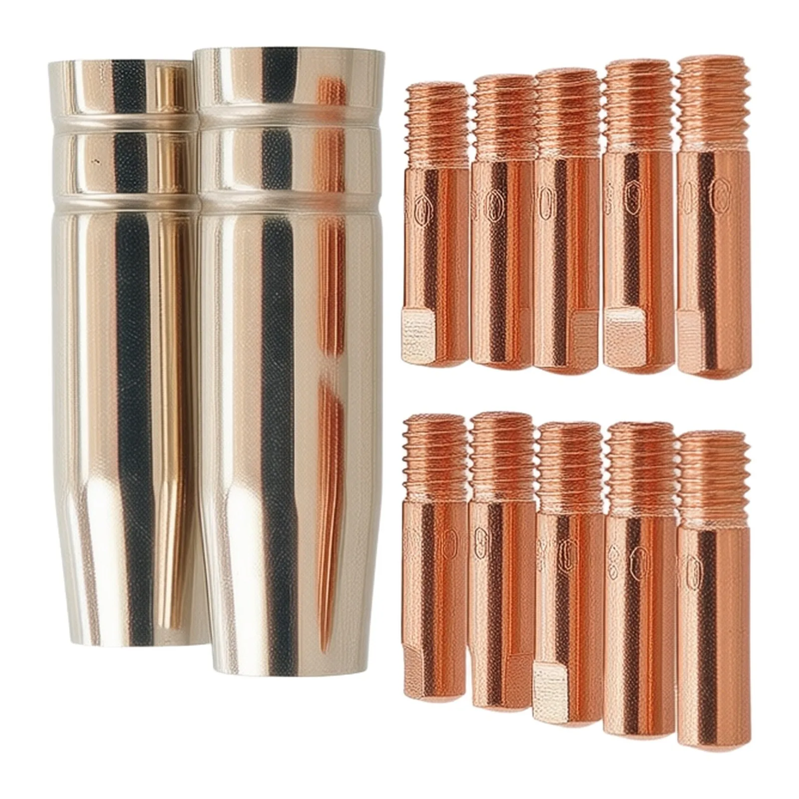 0.8mm Consumable Shroud Welding Tip 12pc 12pcs For Jasic For Mitech For Riland MB15 for mig for welder for torch New