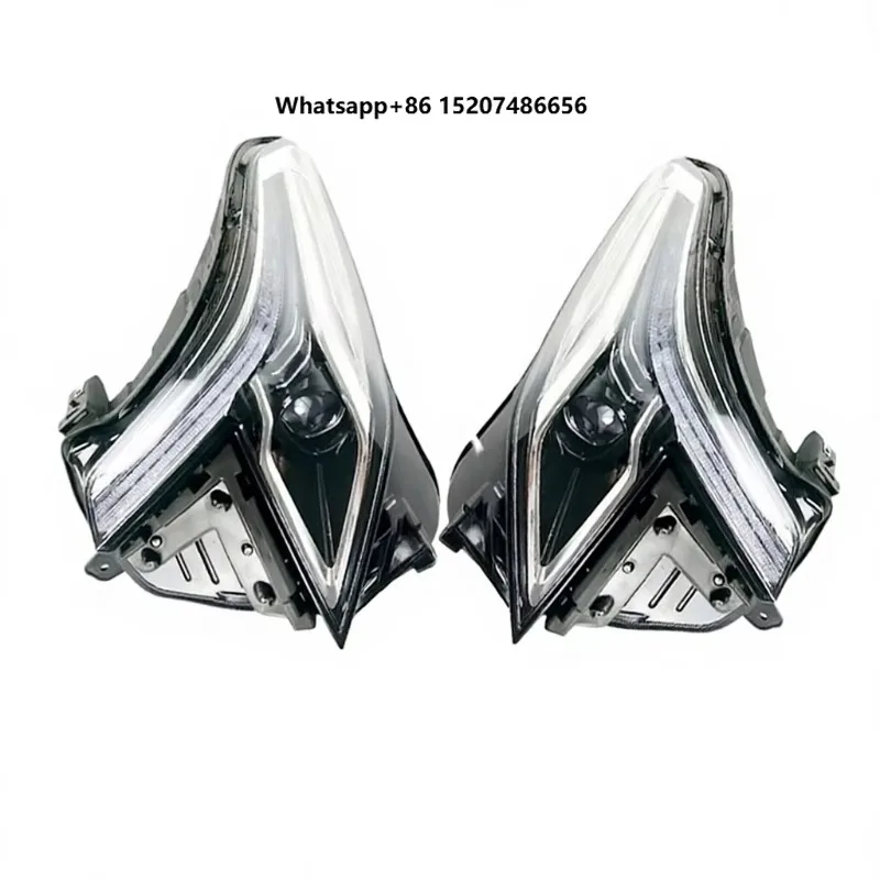 Car Halogen Headlight Assembly Head Lamp Direct Fit Replacement Clear Lens Stable Bright Beam