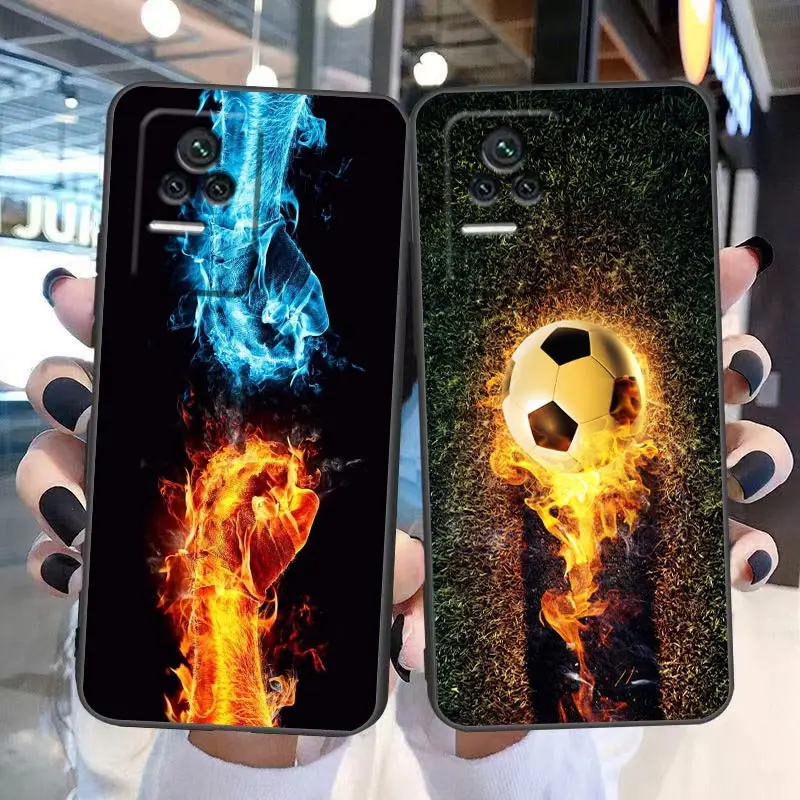 Sports Football Soccer Phone Case For Redmi K60 K50 K40 K30 K20 12C 10 10C 9T 9C 9A 9 8A 8 7A 7 Pro Plus TPU Funda Shell Capa