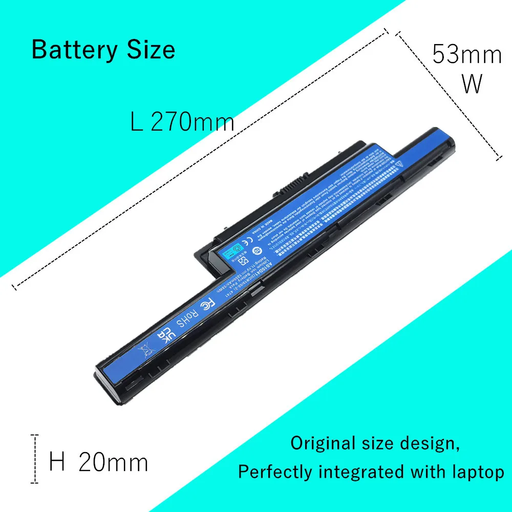 بطارية كمبيوتر محمول لشركة أيسر E1-471 E1-471G E1-571G V3-551G V3-571G AS10D81 AS10D3E AS10D5E AS10G3E #6
