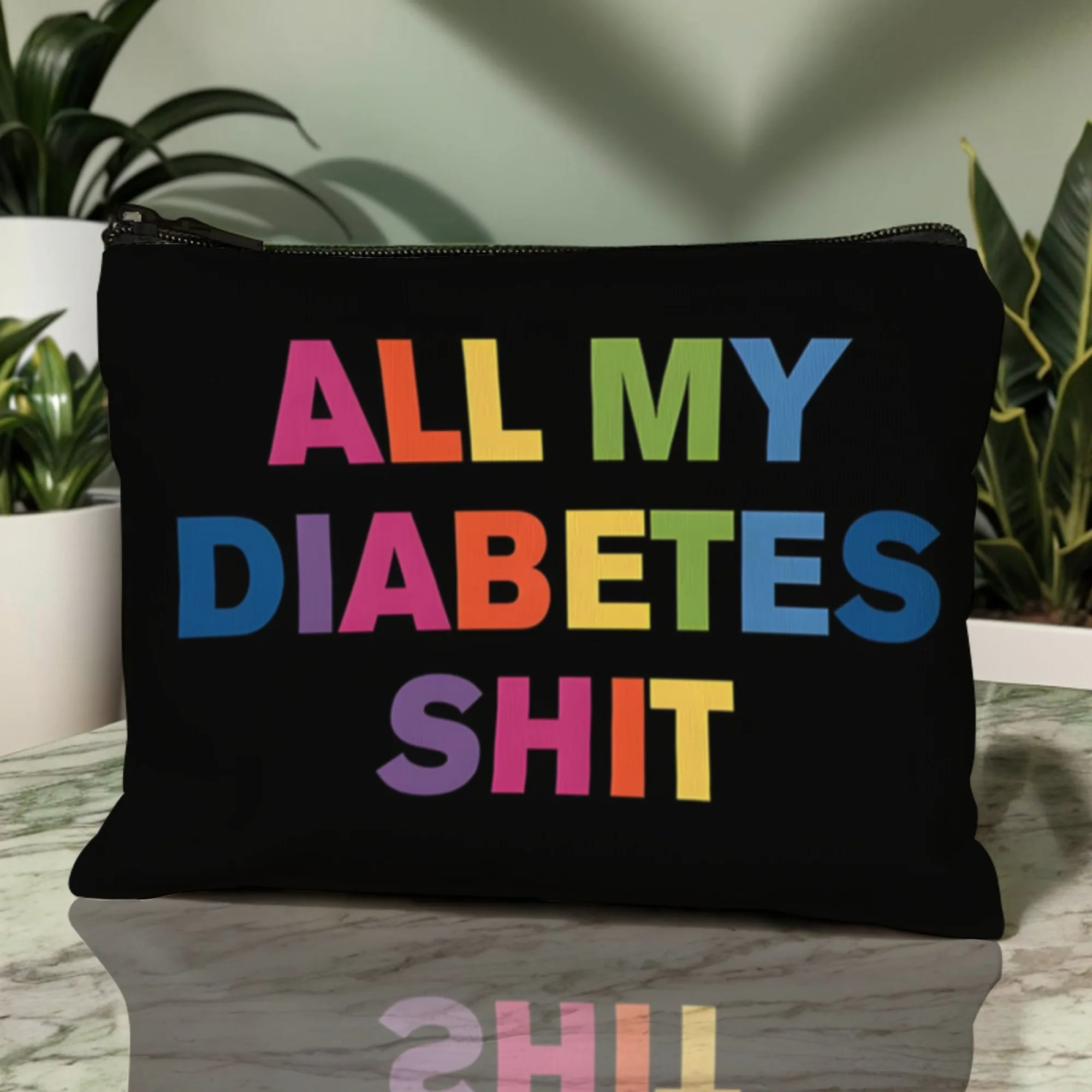 حقيبة عطر مكياج نسائية من Fashion Life Theme بديلة صديقة للبيئة من القماش قابلة للطي حقيبة تخزين #4