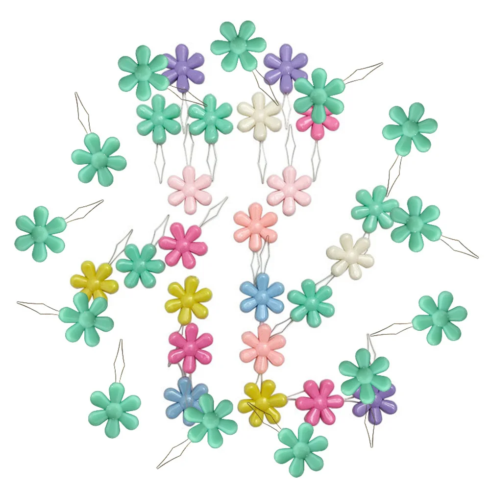 

50Pcs Flower Shape Needle Threaders Plastic Threading Tool for Sewing Embroidery DIY Hand Sewing Accessories Needle Threaders