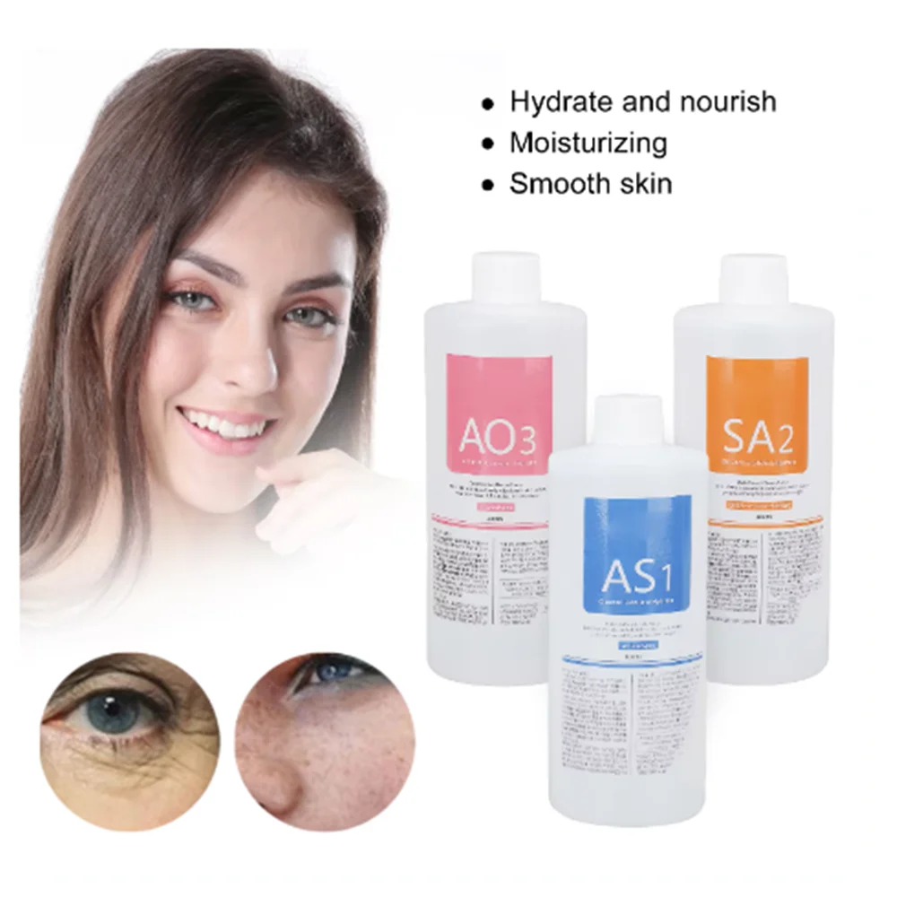 1pcs/Lot 400ML Hydra Liquid Face Serum Facial Aqua Peel Solution AS1 SA2 AO3 For Beauty Machine SkinCare Deep Cleaning