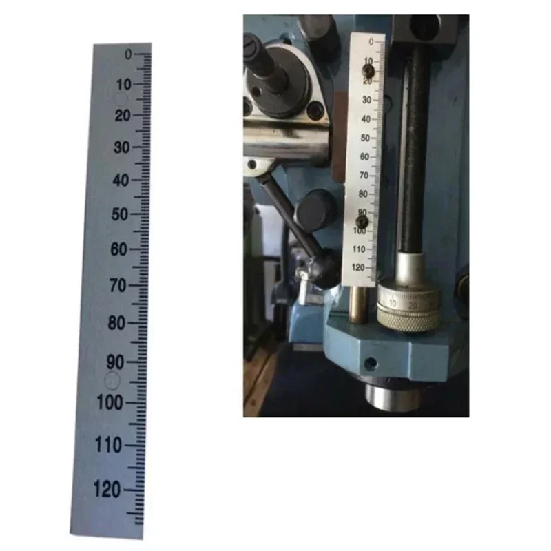 Bridgeport Milling Machine 0-120mm Depth Feed Rod Scale Ruler Aluminum B159 CNC Milling Machine Lathe Machine 1 PC High Quality