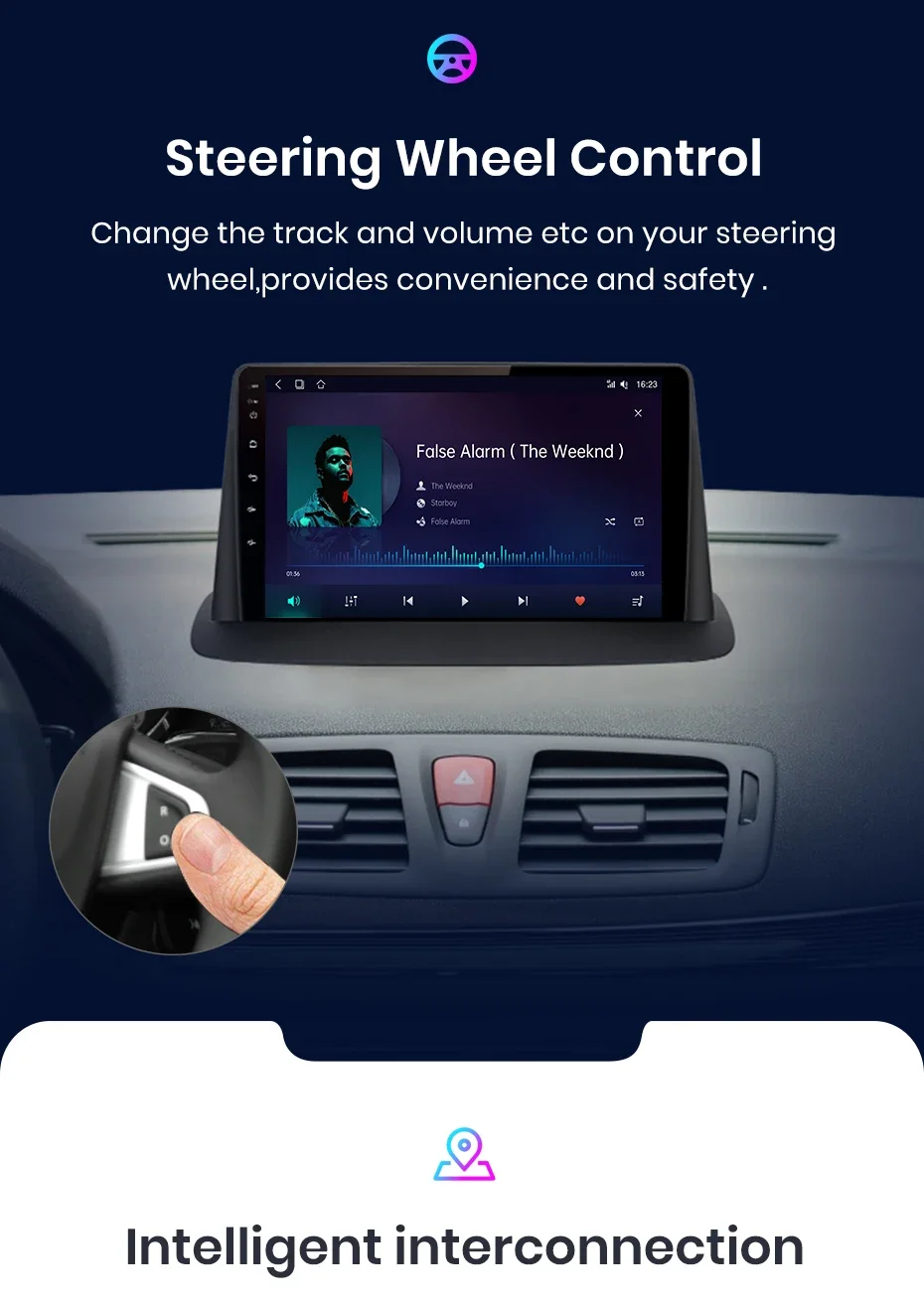 Junsun carplay android autoradio für renault megane 3 fluence samsung sm3 2011-2015 auto intelligente systeme rds 2 din autoradio – Detail 20