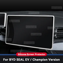 Screen Silicone Protective For BYD SEAL EV Champion Version Central Control Car Navigation Screen Protector Frame Accessories