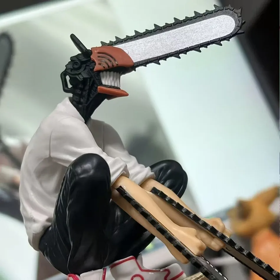 Homem de motosserra quente anime figura power denji figura de ação pvc motosserra homem estátua de energia pvc adulto coleção modelo boneca brinquedo