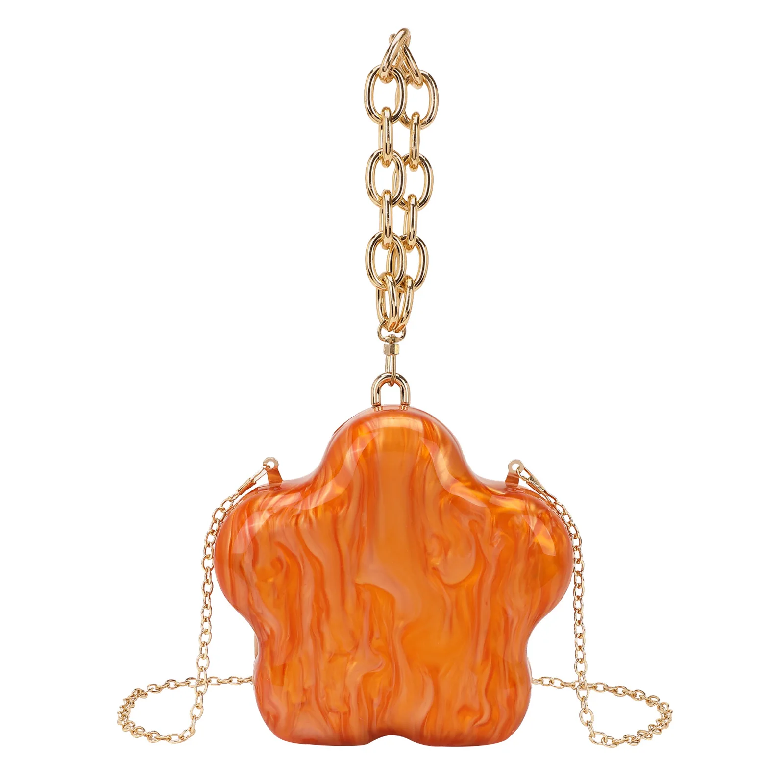 

Stylish Women's Starry Acrylic Clutch for Weddings Parties Evening Events with Chain Wrist Strap Fashionable Ladies' Dinner Bag