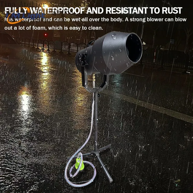 2024 New Style Hot Sell LM 1500W Waterproof Foam Machine for Parties Spray Cannon Party Foam Machine for Swimming Pool Party