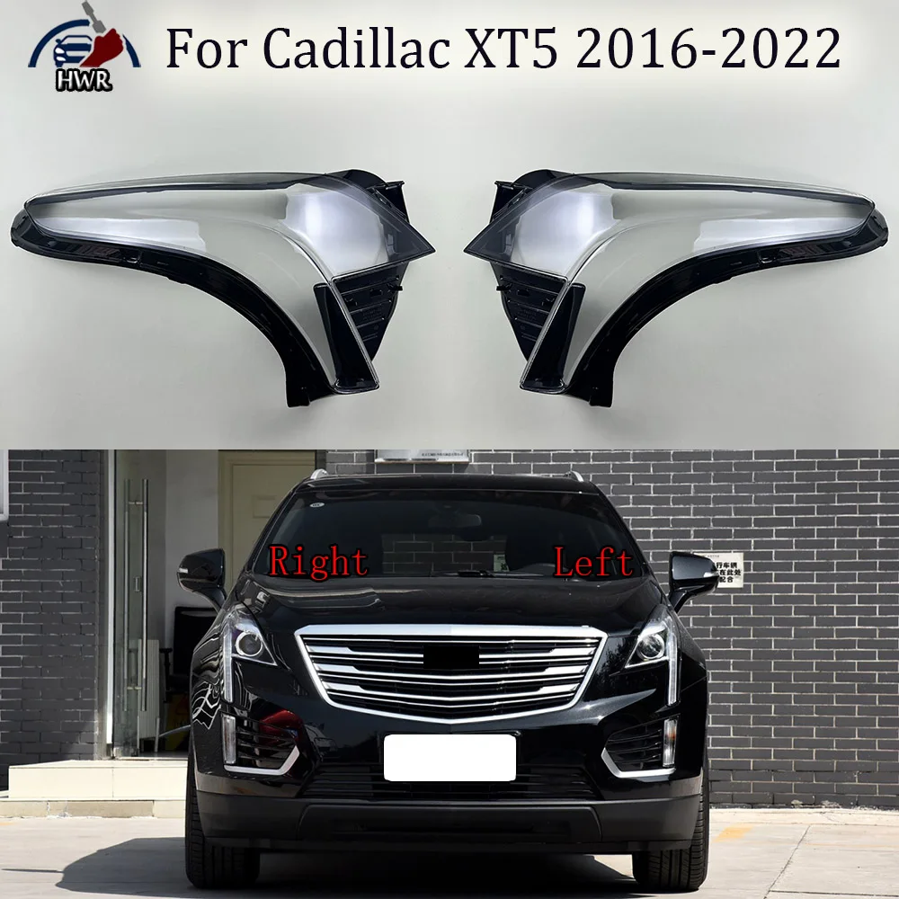 

For Cadillac XT5 2016-2022 Transparent Headlamp Cover Headlight Mask Lampshade Lamp Shell Plexiglass Replace Original Lens