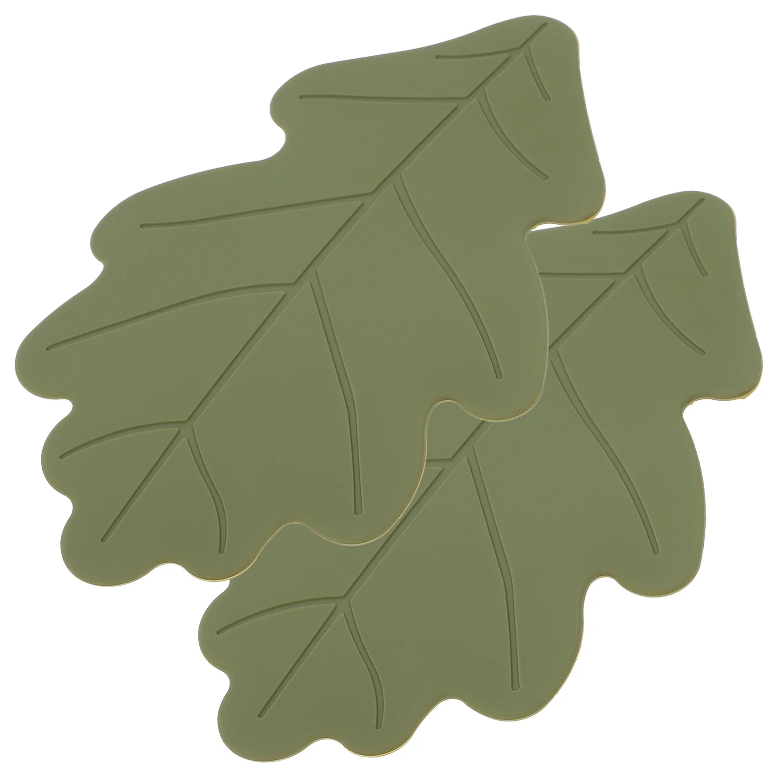 

2pcs Silicone Coasters Non-Slip Insulated Cup Mats Reusable Heat-Resistant Mug Pads For Home Office Table Protection Hot Pot