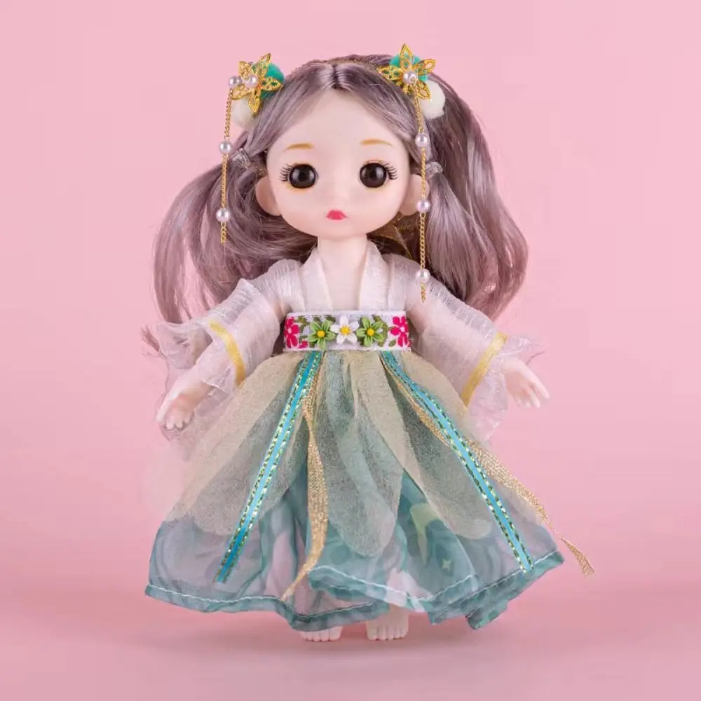 

Multiple Colors Ancient Dress Bjd Doll Little Princess Hanfu Princess 17cm Ancient Girl Doll Plastic 17cm