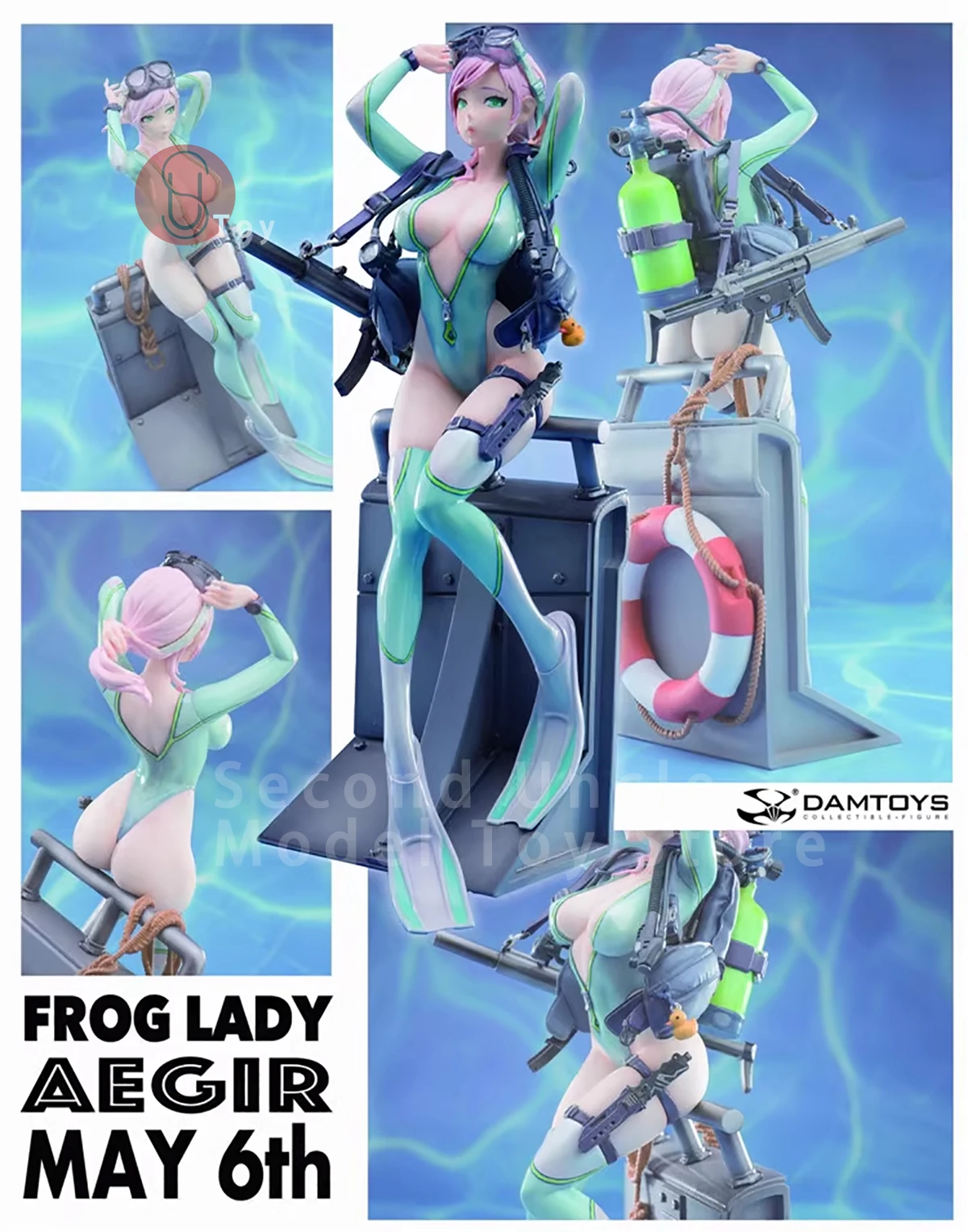 Оригинальный DAMTOYS DMF003 1/7 After School Arena Третий выстрел All Rounder Frog Lady Aegir Аниме Фигурка Коллекционная модель игрушки