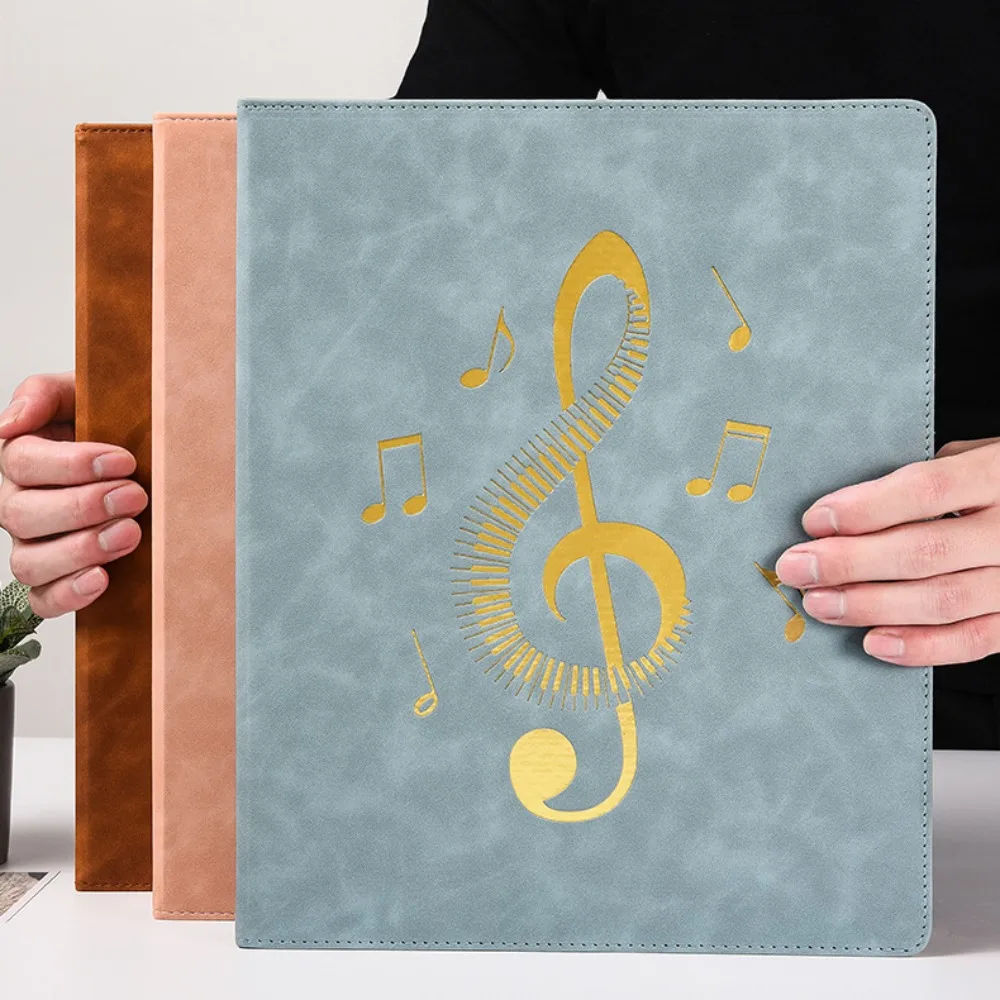 Flexible Loose Leaf Music Score Folder 20 Pages Writable Piano Music Sheet File Folder Fits Letter Size Detachable