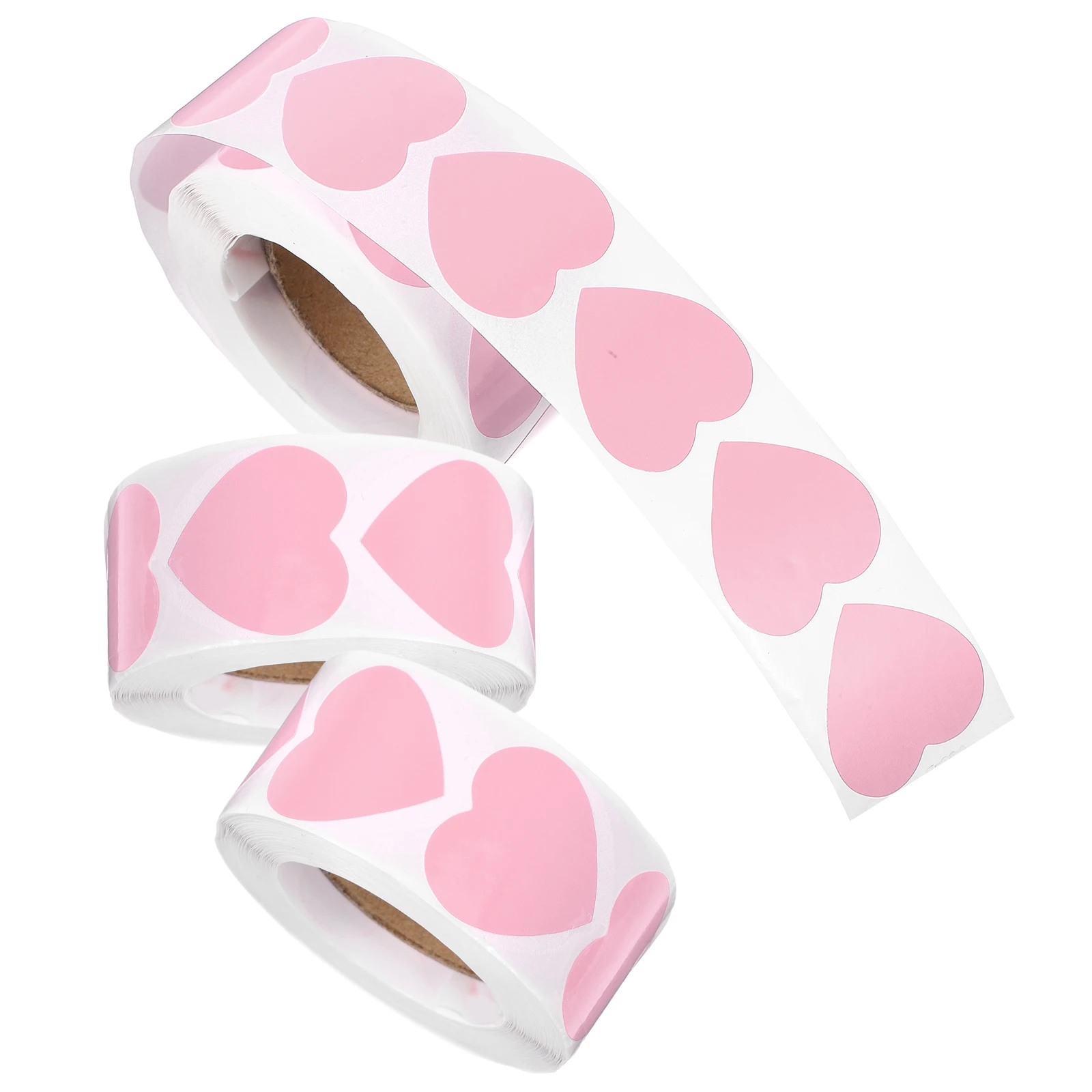 

1500 Heart Shaped Stickers Valentines Day Pink Bag Labels Party Favors Red Heart Shape Labels Candy Snack Biscuit for Packing