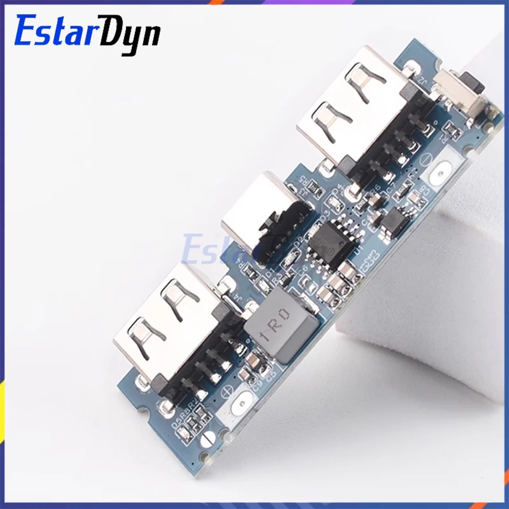 18650 Battery Charger Board Type-C Micro USB 5V 2.4A Dual Output Boost Module for DIY Power Bank Phone Charging