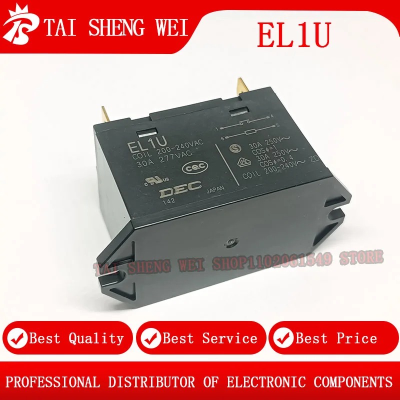 EL1U 30A 277VAC 200-240VAC new original  high power relay Air conditioning compressor contactor