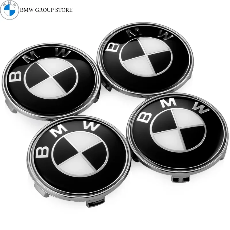 BMW GROUP 4Pcs/Set 68MM Car Wheel Center Hup Caps For BMW M MP E36 E39 E46 E60 E90 E90 F01 F10 F30 G01 G20 G21 G30 G11 F15 X5 X3