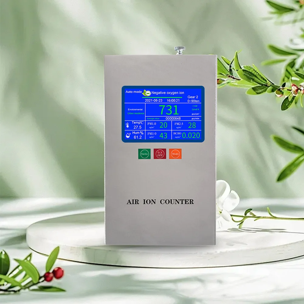 Negative Oxygen Ion Portable Environmental Analyzer air Quality Data Is clear at a Glance