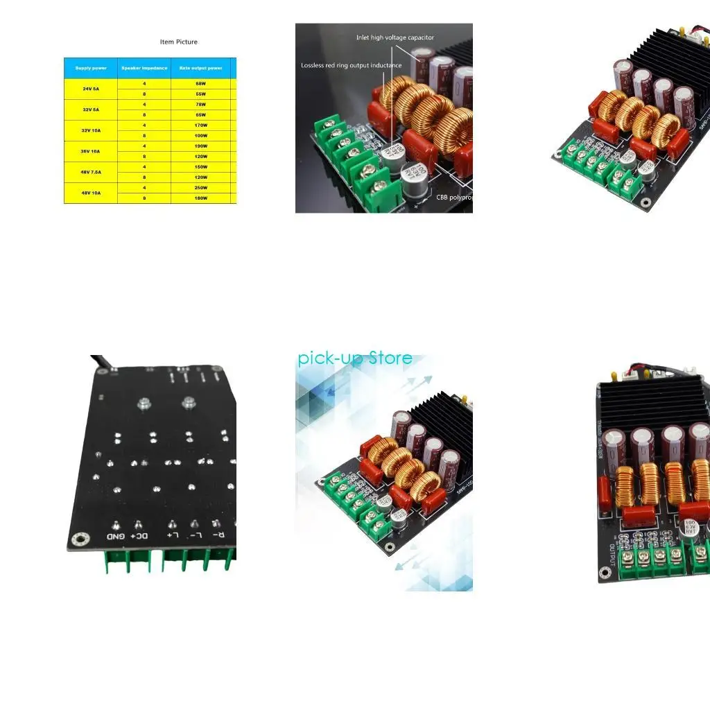 

Q5WA TPA3255 2x300W Стерео Hifi Digital Power Board 600W для автомобильного динамика