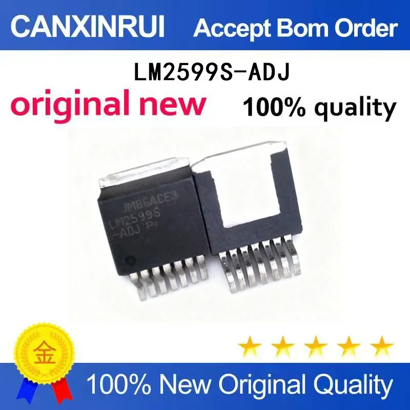 

(5-100 Pieces) New LM2599S-ADJ LM2599 Switching Regulator TO-263 7-Pin Chip