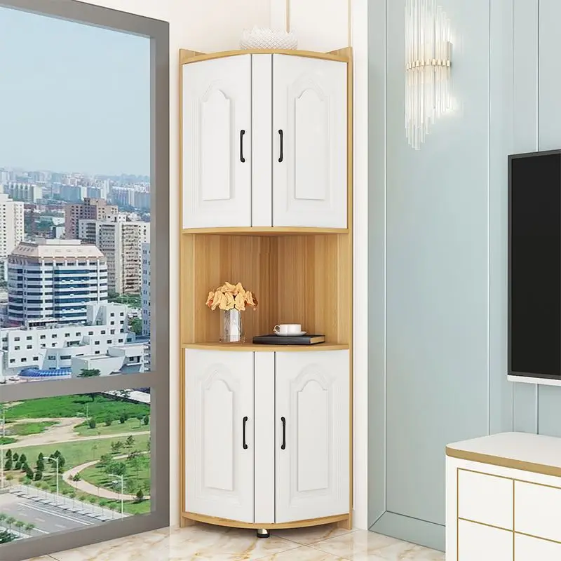 Corner Cabinet Shelf Bedroom Storage Multifunctional Simple Restaurant Corner Triangle Cabinet