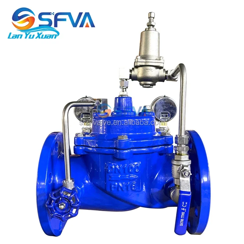 200X PN16 ductile iron slow closing control valve