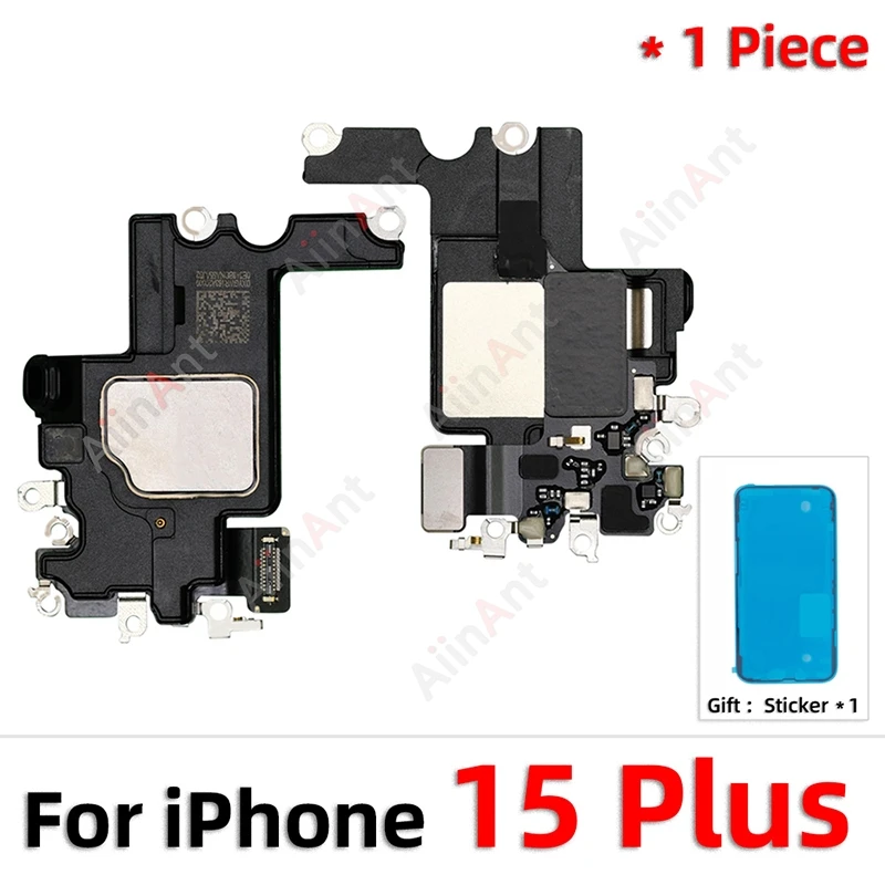 AiinAnt Sticker & Flex Phone Proximity Sensor Ear Earpiece Speaker Flex Cable For iPhone 15 14 13 Pro Max Spare Part