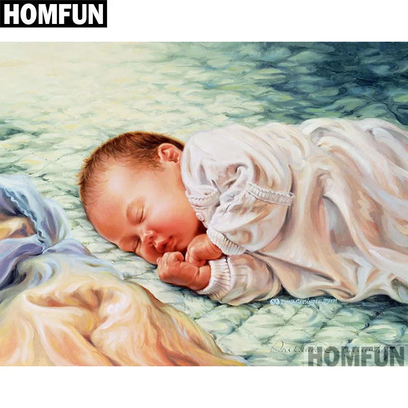 HOMFUN Full Square/Round Drill 5D DIY Diamond Painting \