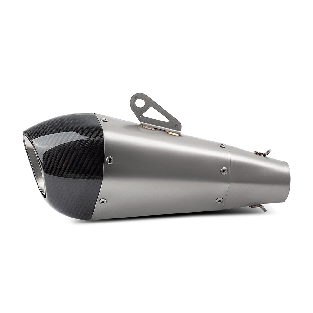 Motorcycle Exhaust Muffler Universal 51MM Sport Racing Exhausts R55 Tail Tube For GSXR750 R6 RS457 ZX-25RR CBR300R G310RR 675SS