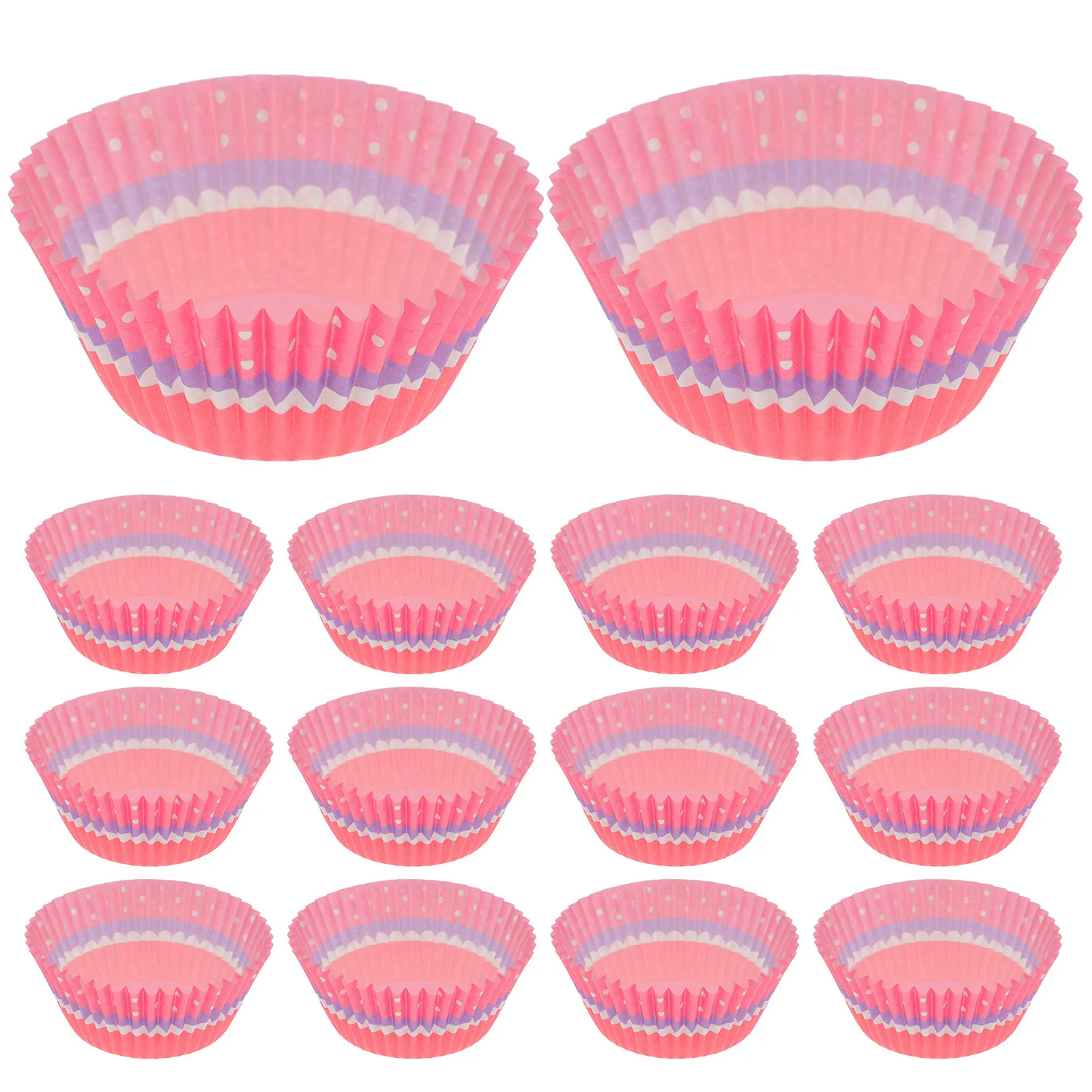 Baby Food Usa - 200 moules à cupcakes arc-en-ciel en
