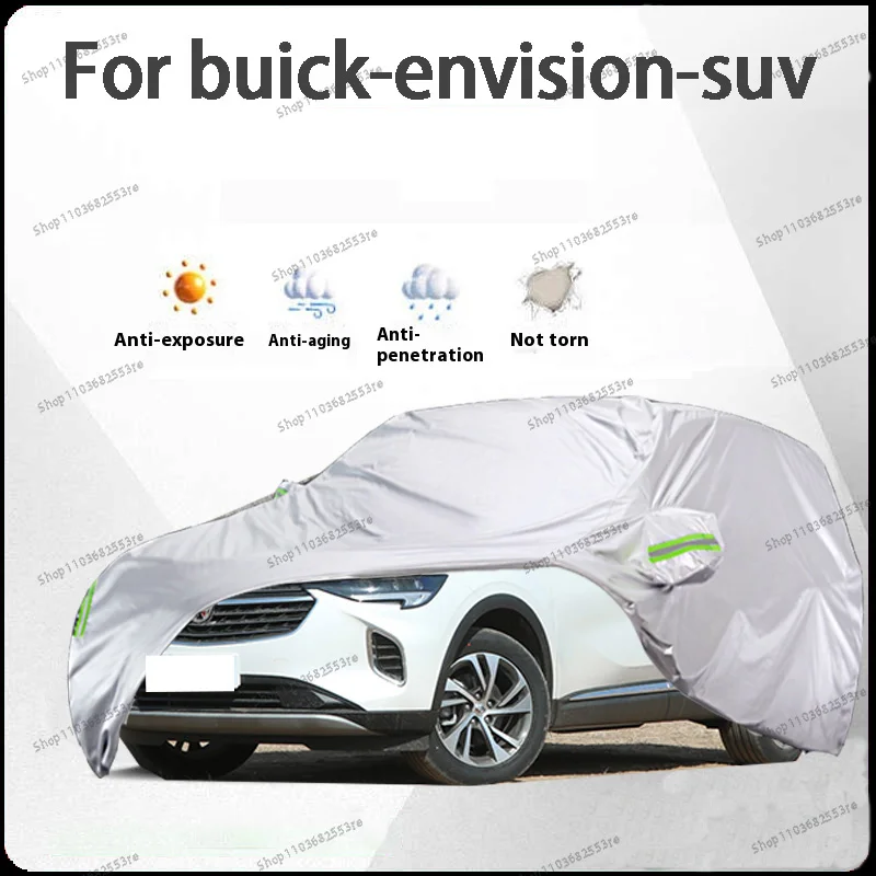 

For Buick Envision Fit Car Cover - Waterproof, Dustproof, Sunshade (UV), Snowproof | Silve Full Cover with All-Day Protection