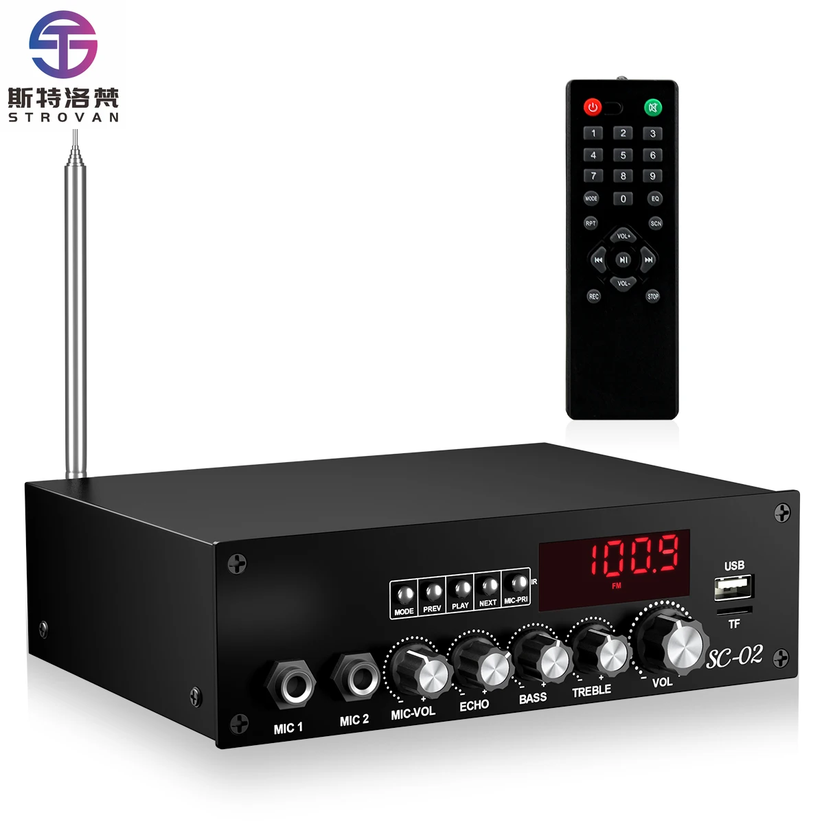 200W Home Desktop High Power Amplifier Mini  Multifunction Dual Channel Home Theater Digital Power AMP