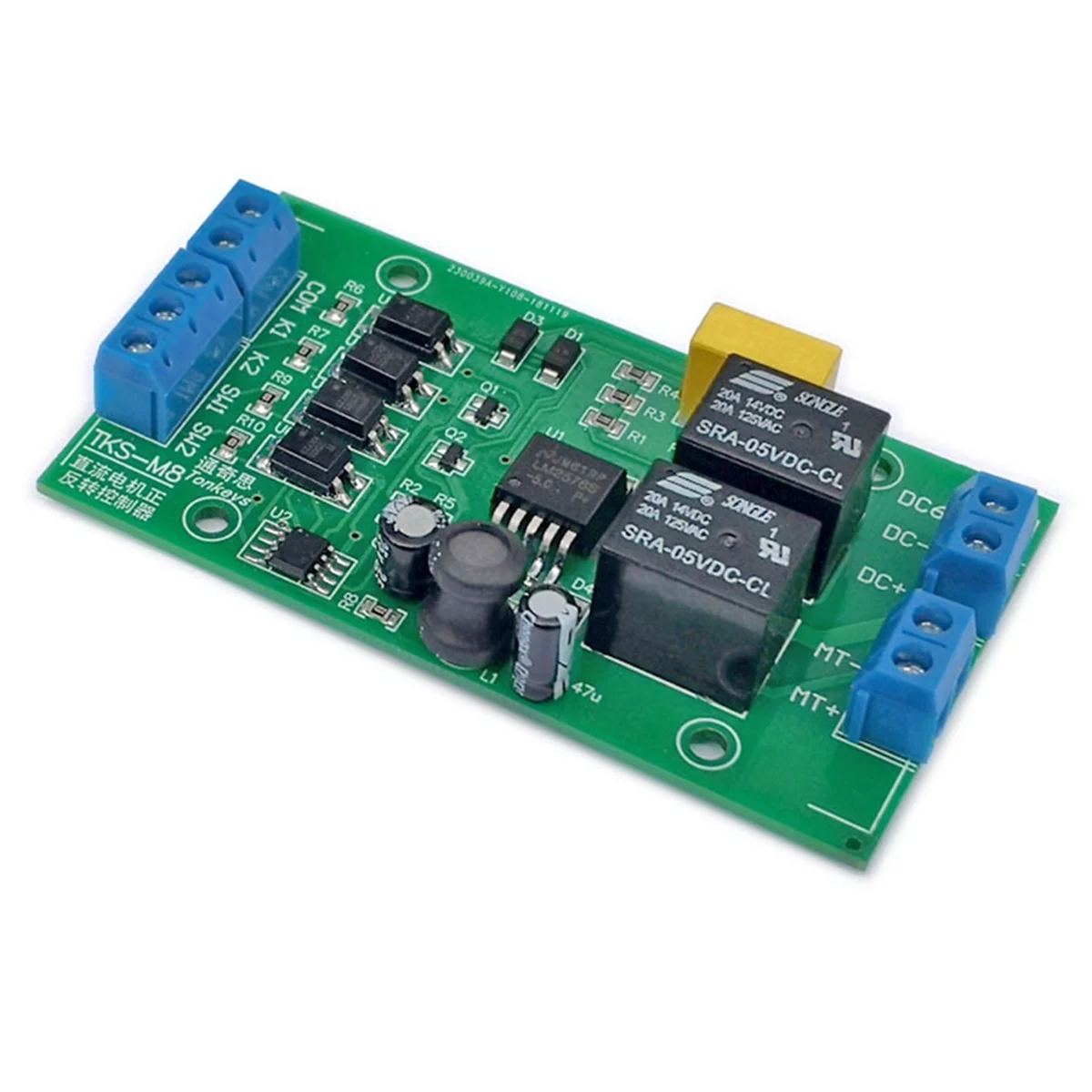 

DC 6V 12V 24V DC Motor Forward and Reverse Controller 20A High Current with Limit Relay Driver Lifting Control Board P0