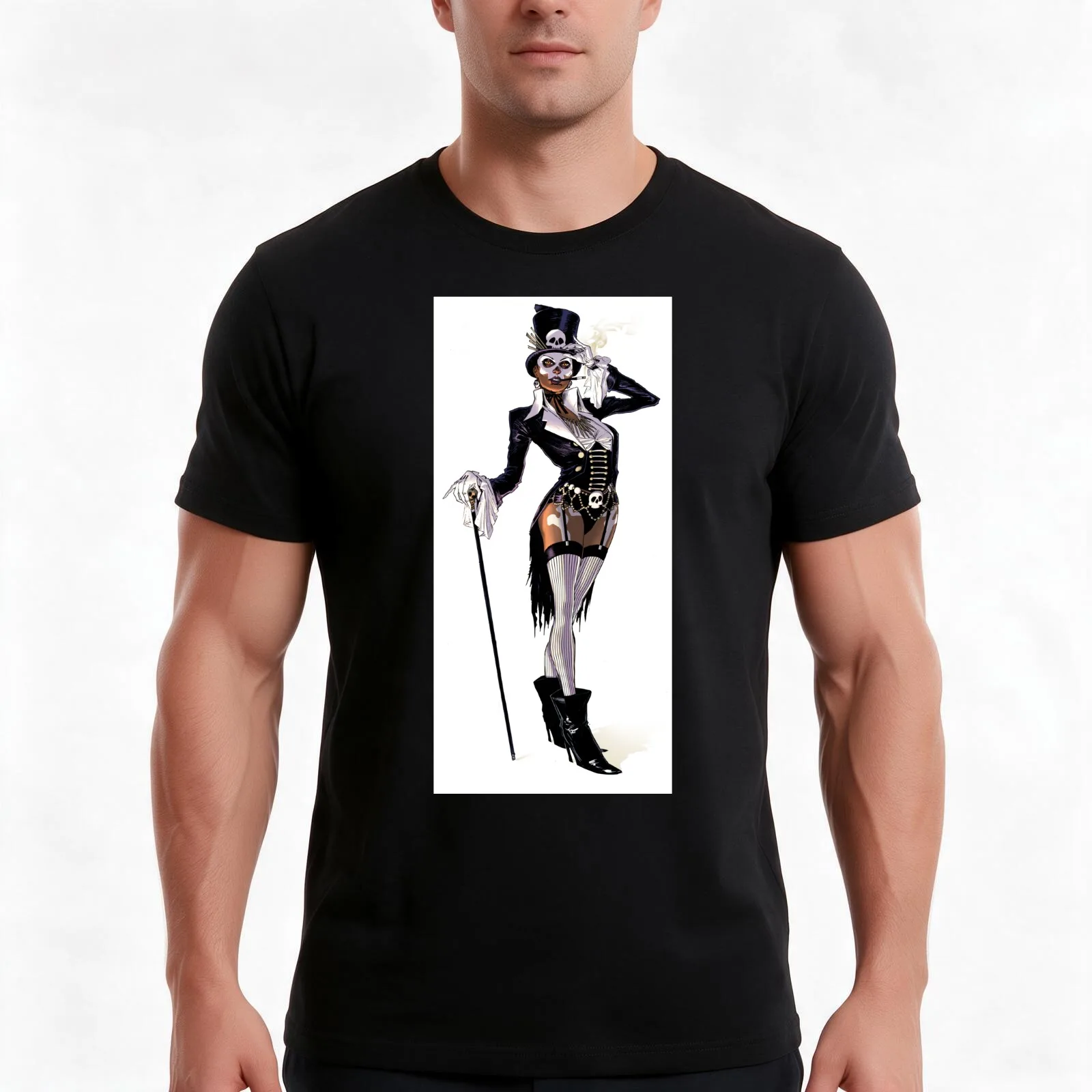 Baroness Samedi T-Shirt Summer Casual Cotton Tee Oversized Streetwear Tops Vintage Graphic Print Loose Fit Short Sleeve