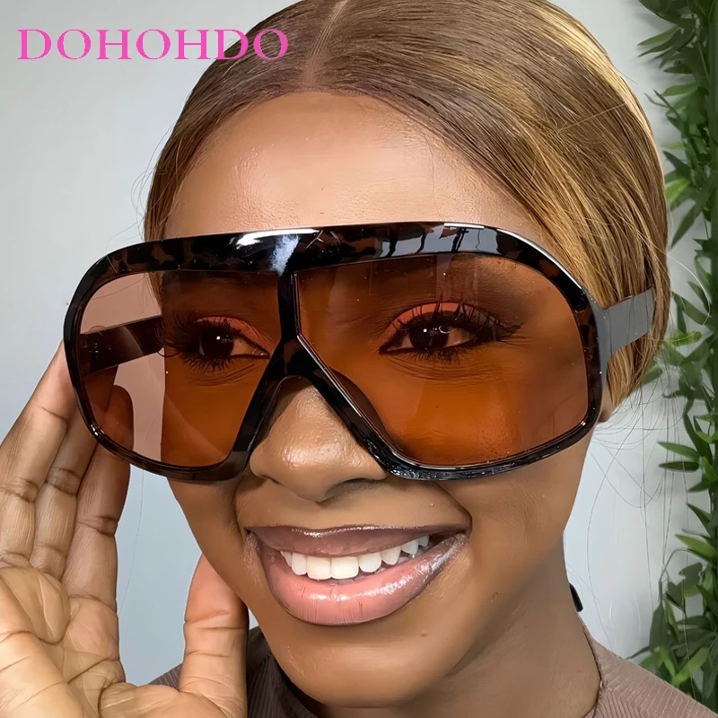 

Oversized Pilot Sunglasses Women Trendy Vintage Big Frame Punk Sunglass Men Luxury Design Outdoor Windproof Goggles Lentes UV400