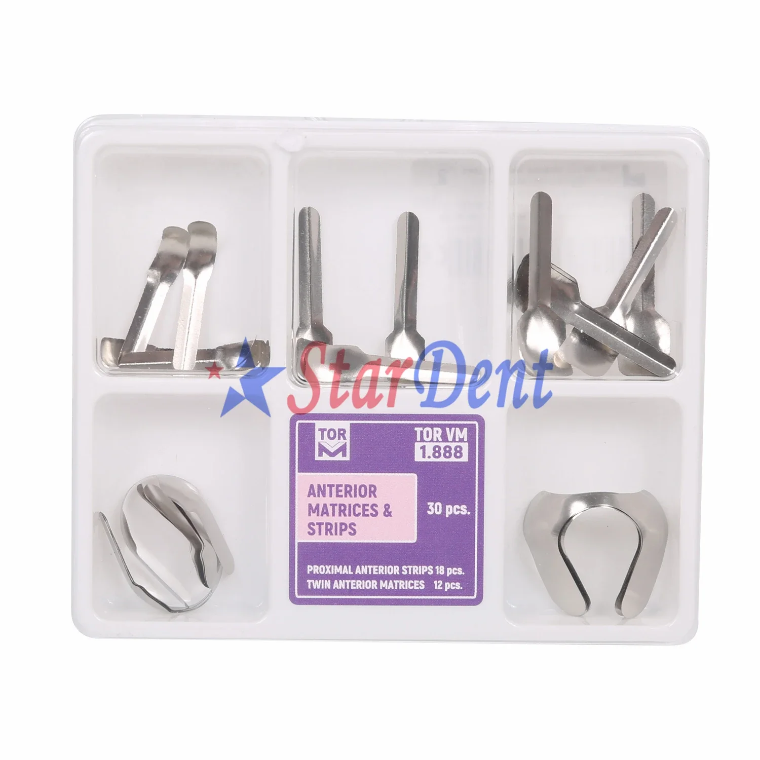 

TOR 1.888 Dentals Anteriors Matrices Strips Stainless Steel Proximals Strips Matrixs Band Orthodontics Materials