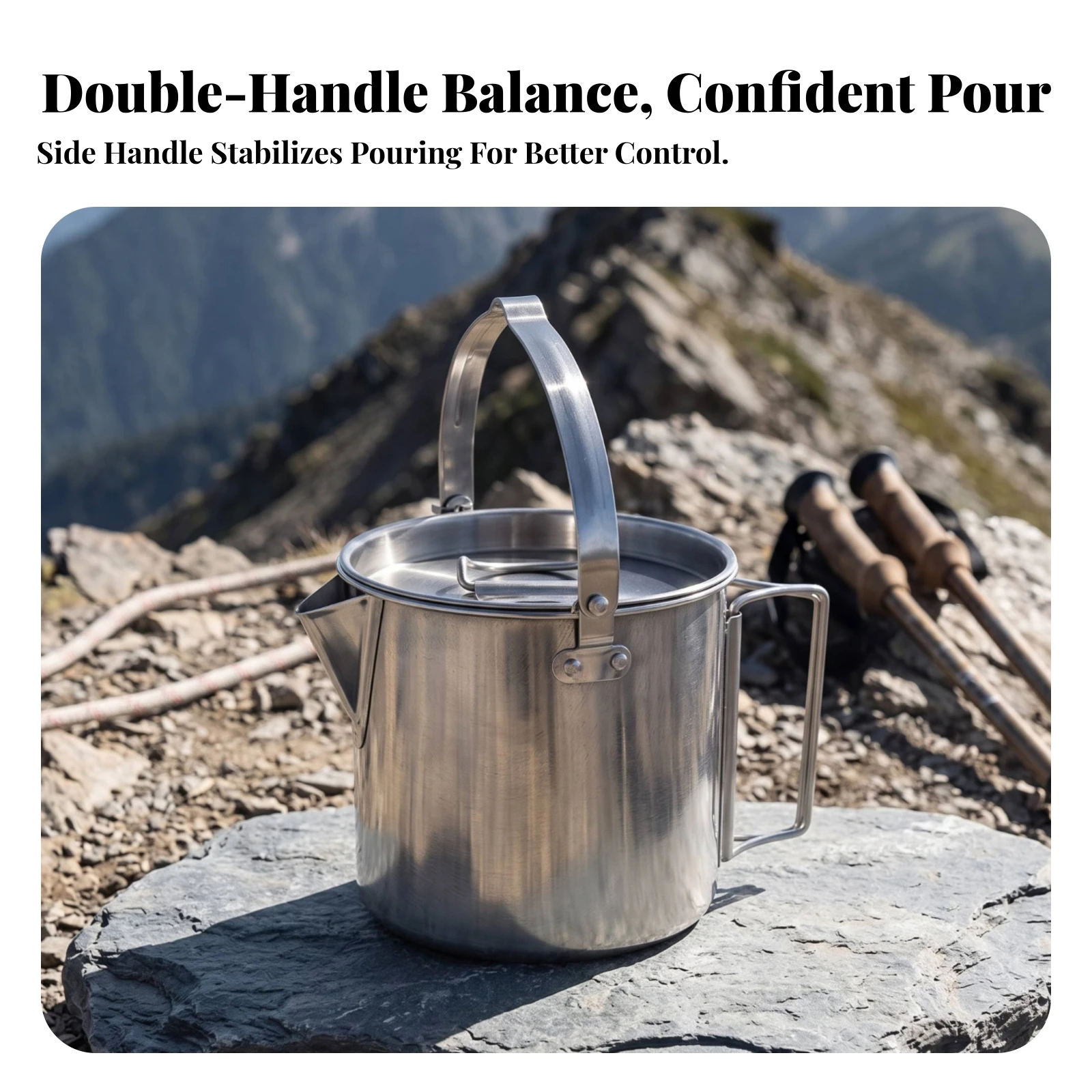 Edelstahl-Wasserkocher mit Tra – Outdoor Camping Kettle Bewertung und Preis
