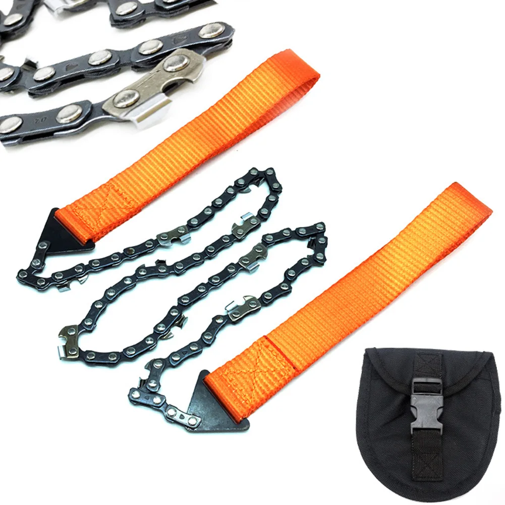 Portable Pocket Chainsaw Chain Saw Outdoor Survival Hand Chainsaw Survival Gear Manual Hand Steel Rope Chain Saw Accessories